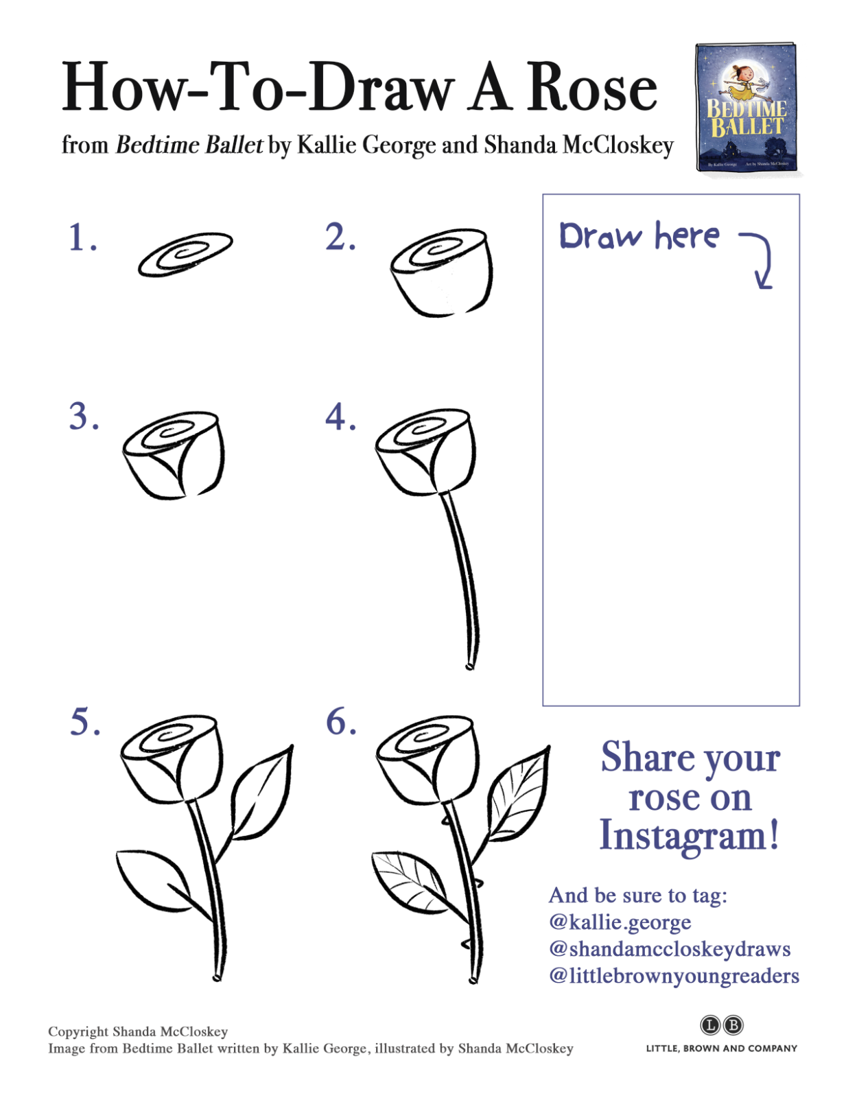 Howtodraw A Rose (step by step) Shanda McCloskey, Children's